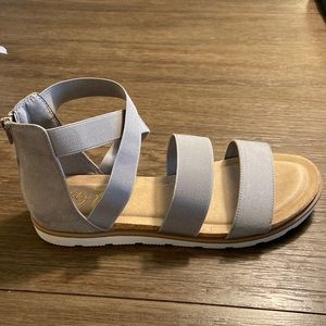 Ash Gray Sandals (size 12)